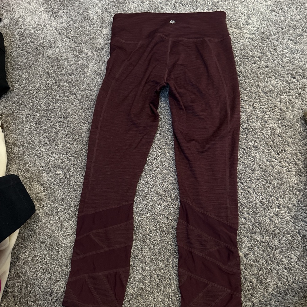 Burgundy Leggings Athleta